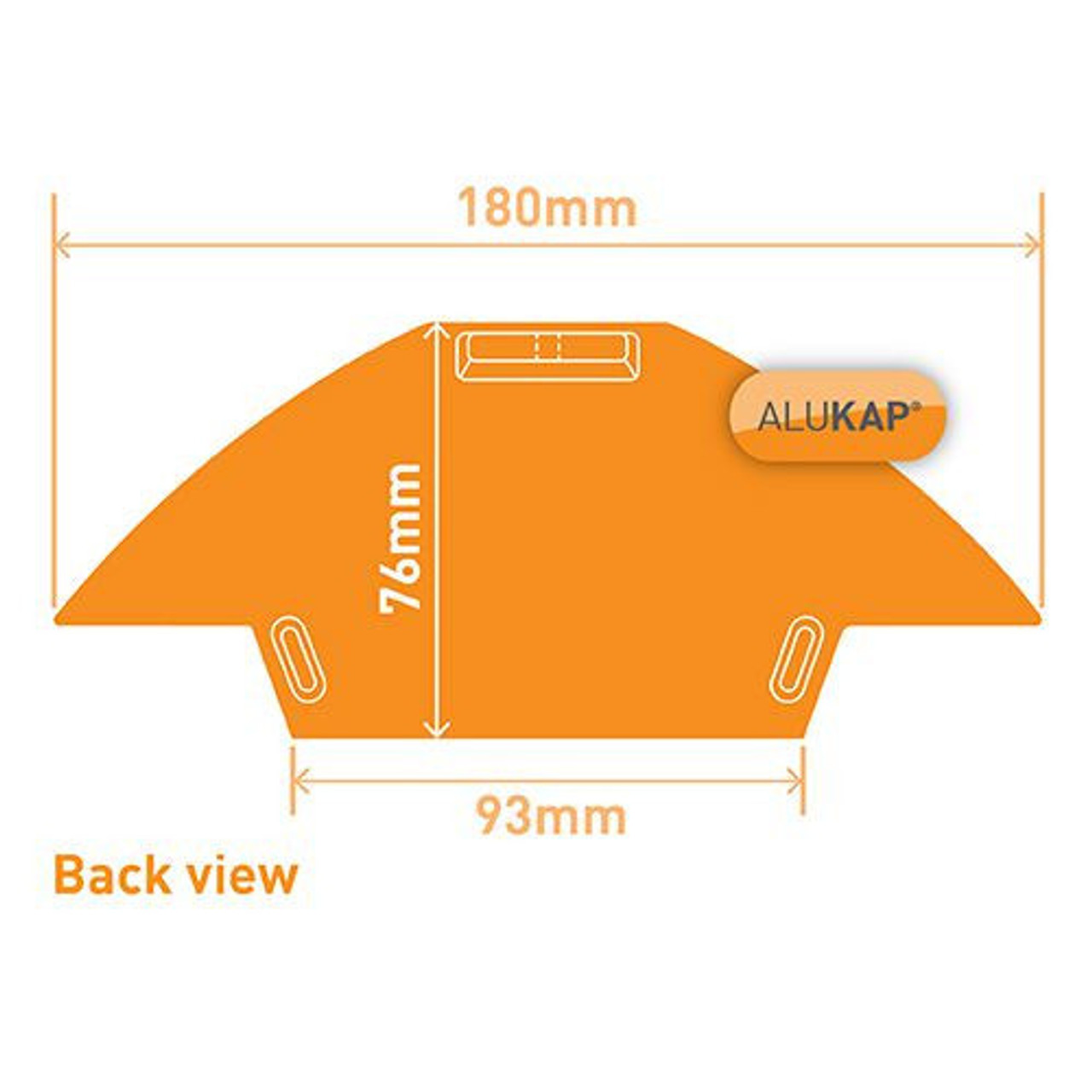 Alukap-XR Ridge Gable End Plate White