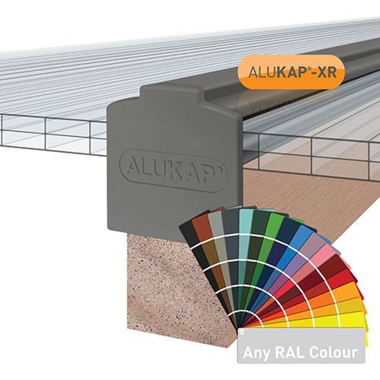 Alukap-XR 45mm Bar 6.0m No RG PC Alu E/Cap