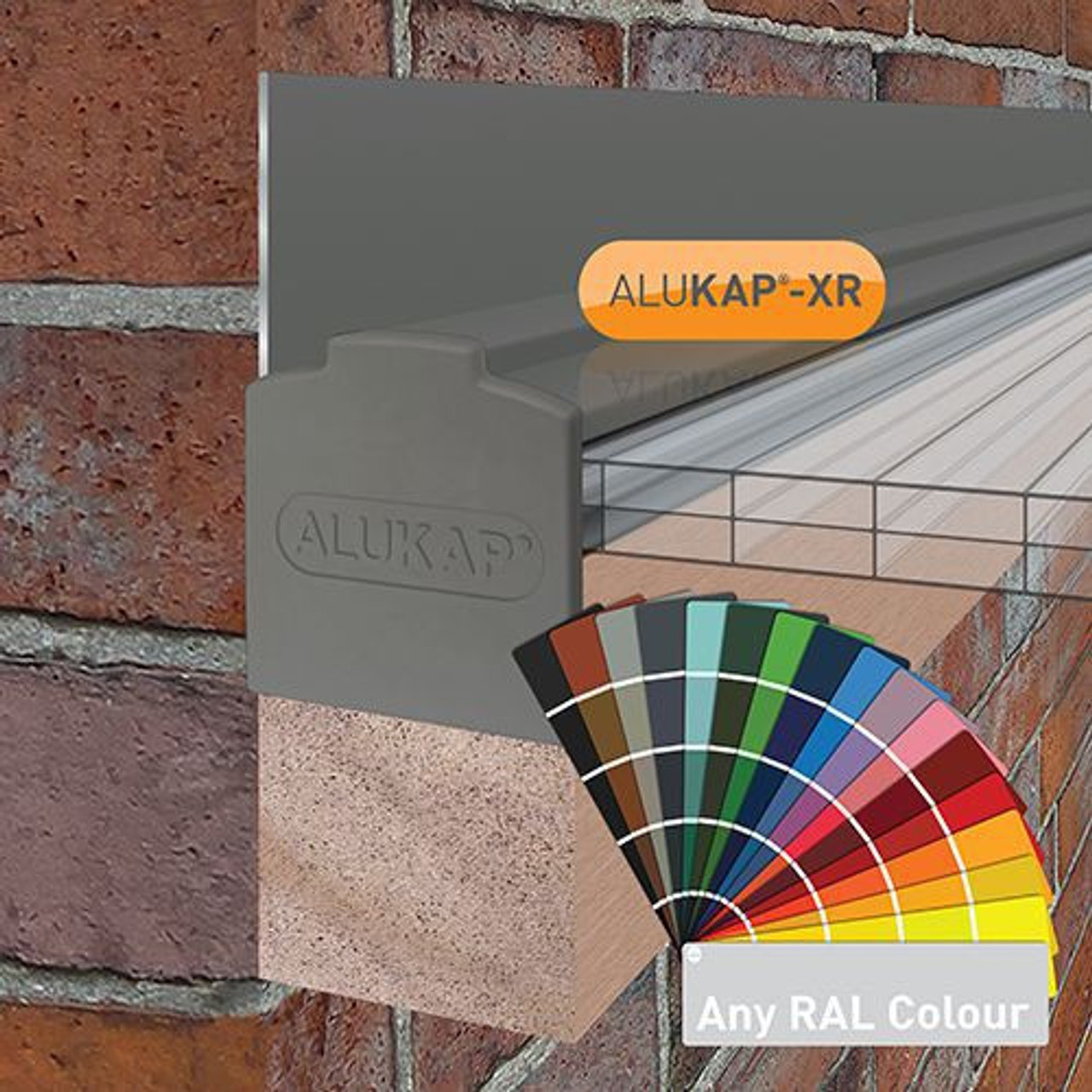 Alukap-XR 60mm Wall Bar 3.0m  No RG PC Alu E/Cap