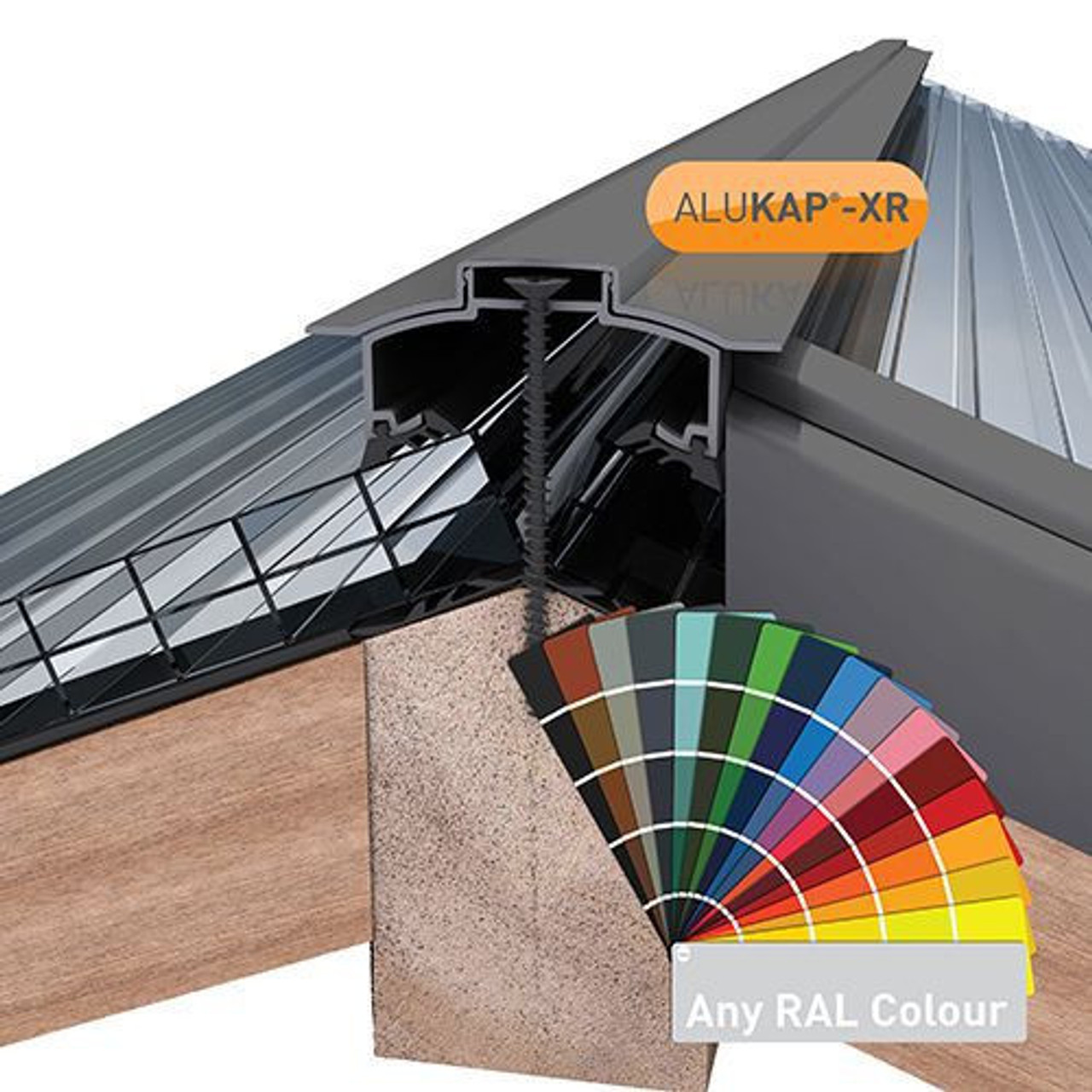 Alukap-XR Hip Bar 3.6m  No RG PC Alu E/Cap