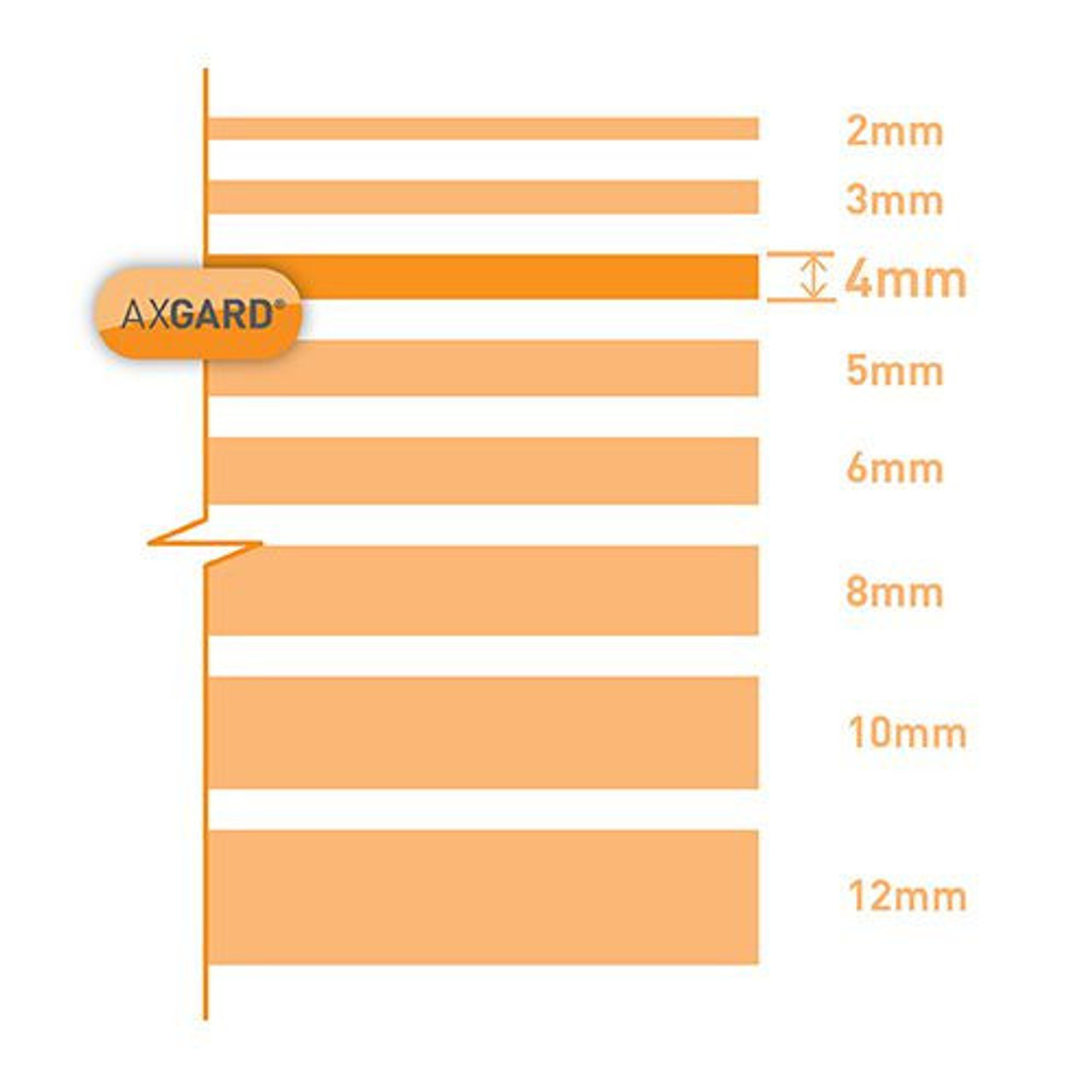 Axgard Bronze 4mm UV Prtc Polycarb 1000 x 3050mm