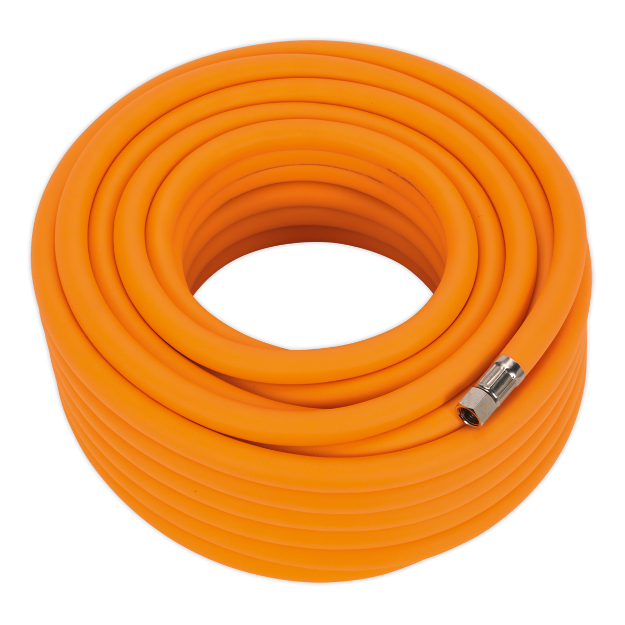 Sealey - Air Hose 20m x Dia10mm Hybrid High Visibility with 1/4inchBSP Unions