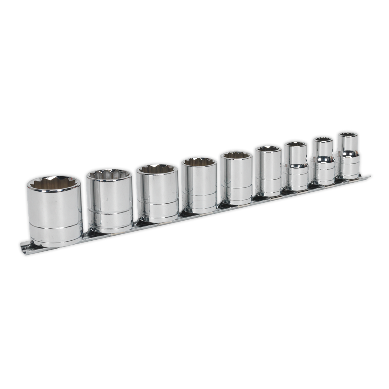 Sealey - Socket Set 9pc 1/2inchSq Drive Whitworth