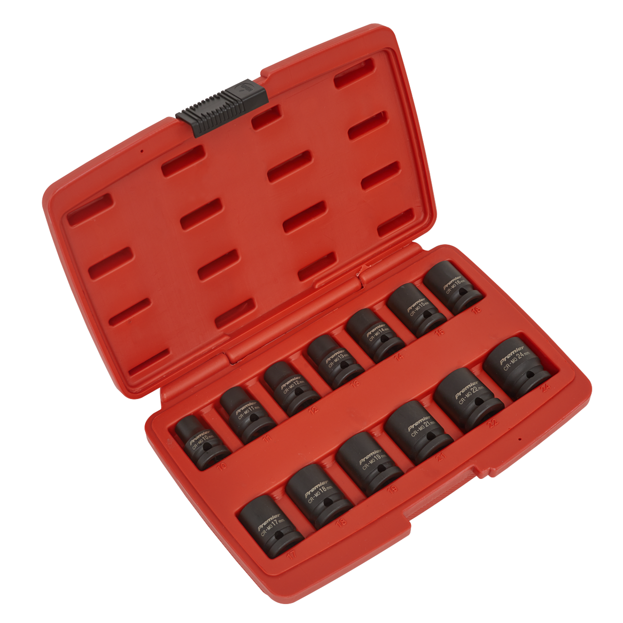 Sealey - Impact Socket Set 13pc 1/2inchSq Drive 12pt