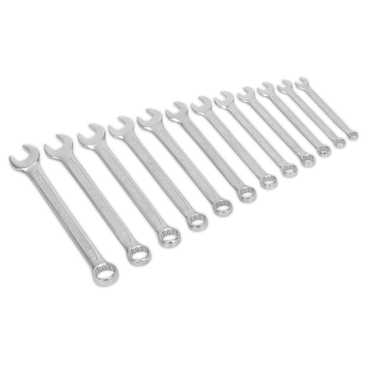 Sealey - Combination Spanner Set 12pc Cold Stamped Metric