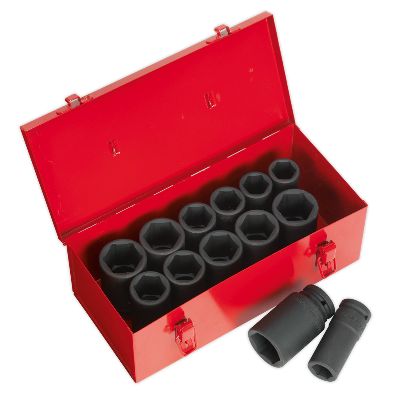 Sealey - Impact Socket Set 13pc Deep 3/4inchSq Drive Metric/Imperial