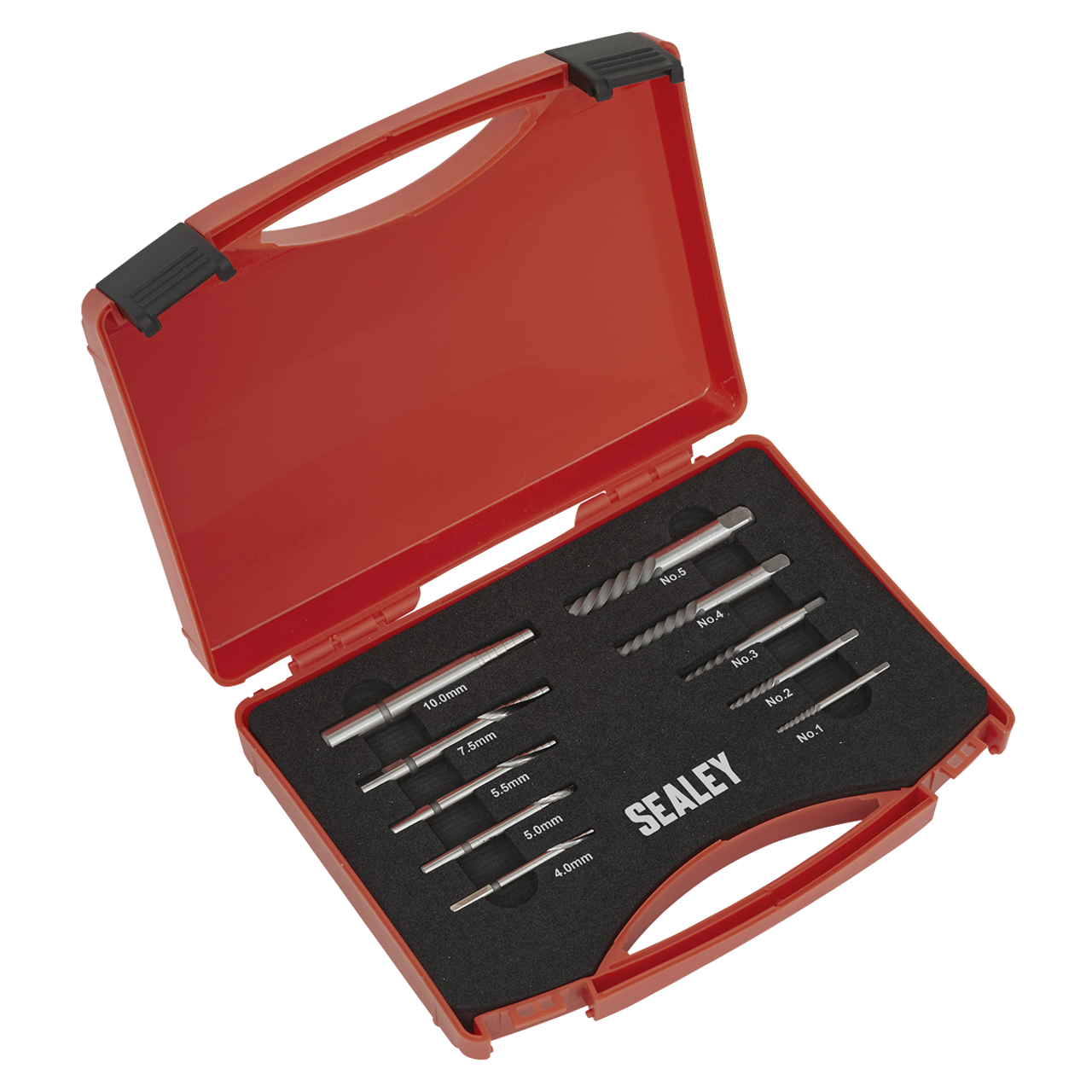 Sealey - Step Drill Screw/Bolt Extractor Set 10pc