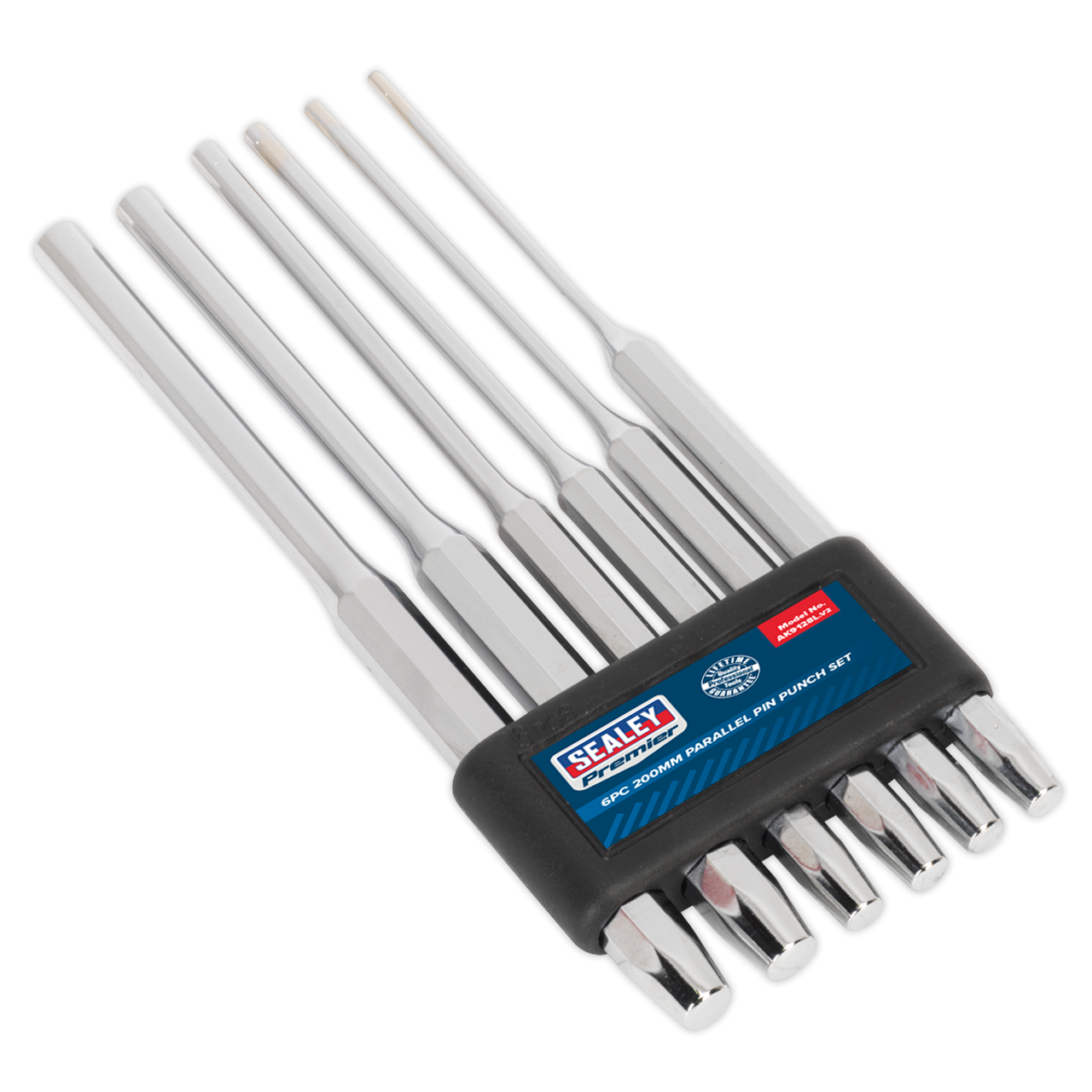 Sealey - Parallel Pin Punch Set 6pc 200mm