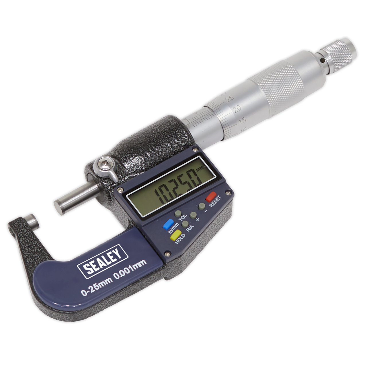 Sealey - Digital External Micrometer 0-25mm(0-1inch)
