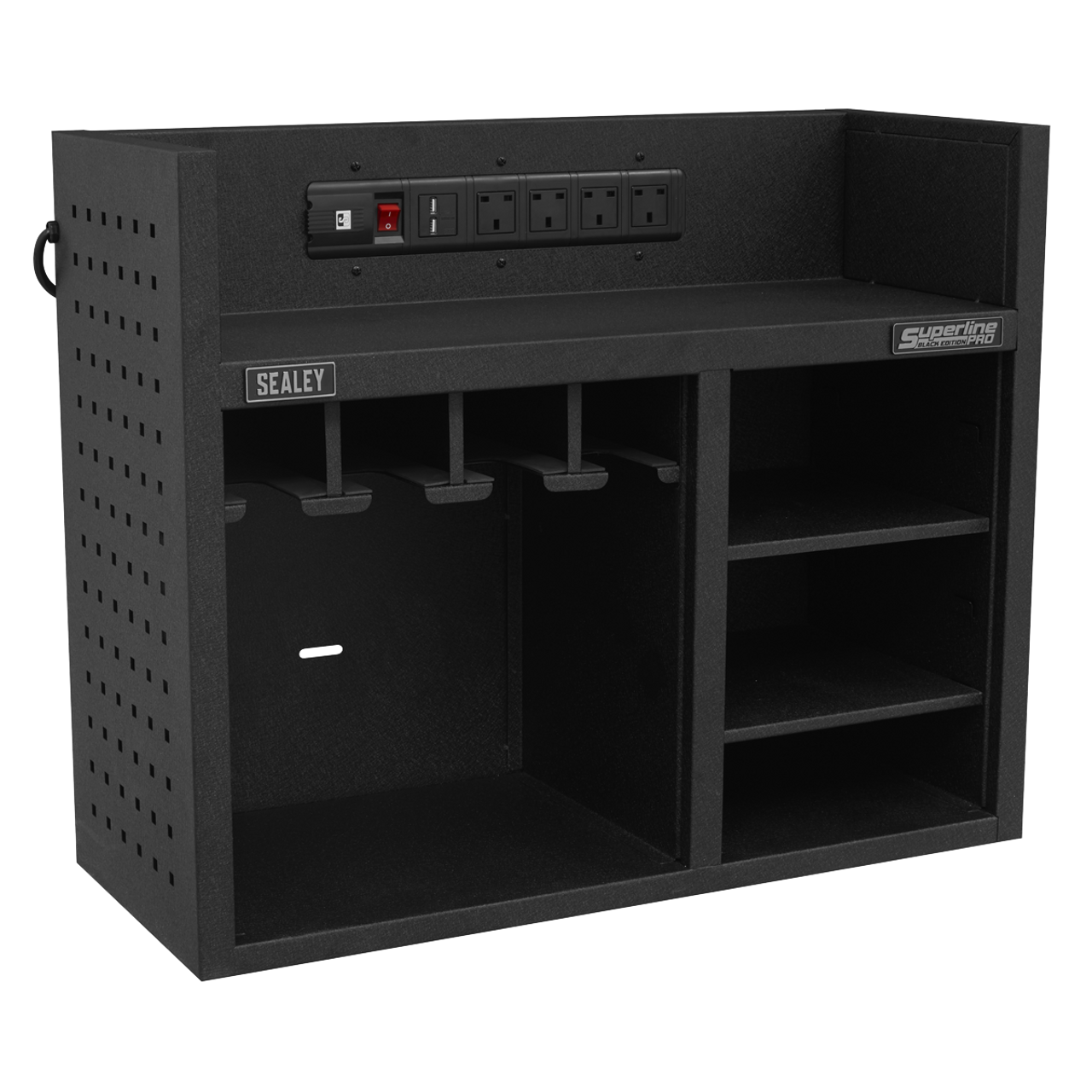 Sealey - Power Tool Storage Rack 760mm with Power Strip