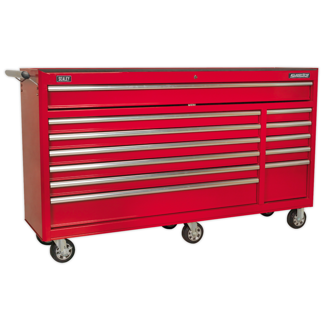 Sealey - Rollcab 12 Drawer with Ball Bearing Slides Heavy-Duty Red AP6612