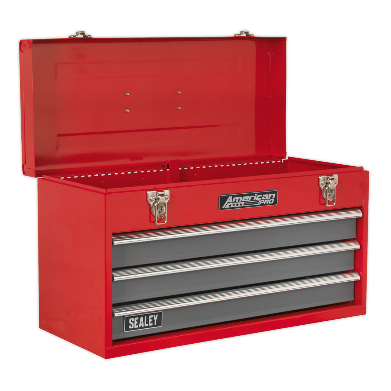 Sealey - Tool Chest 3 Drawer Portable with Ball Bearing Slides Red/Grey