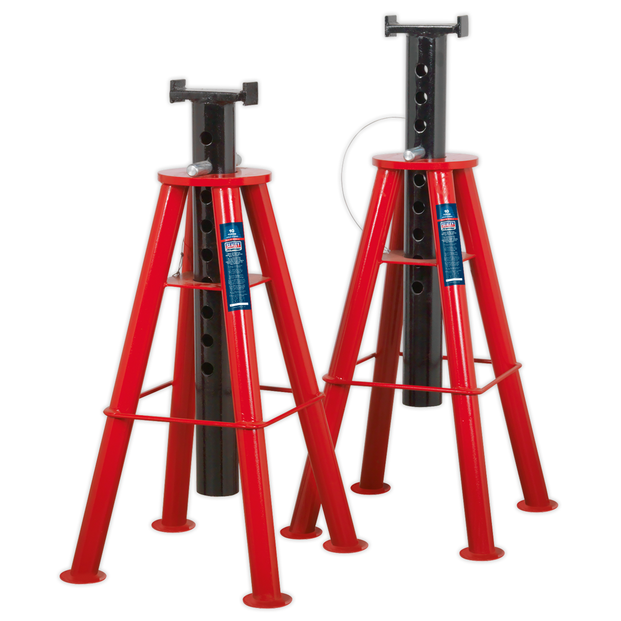 Sealey - Axle Stands Pair 10tonne Capacity per Stand High Level