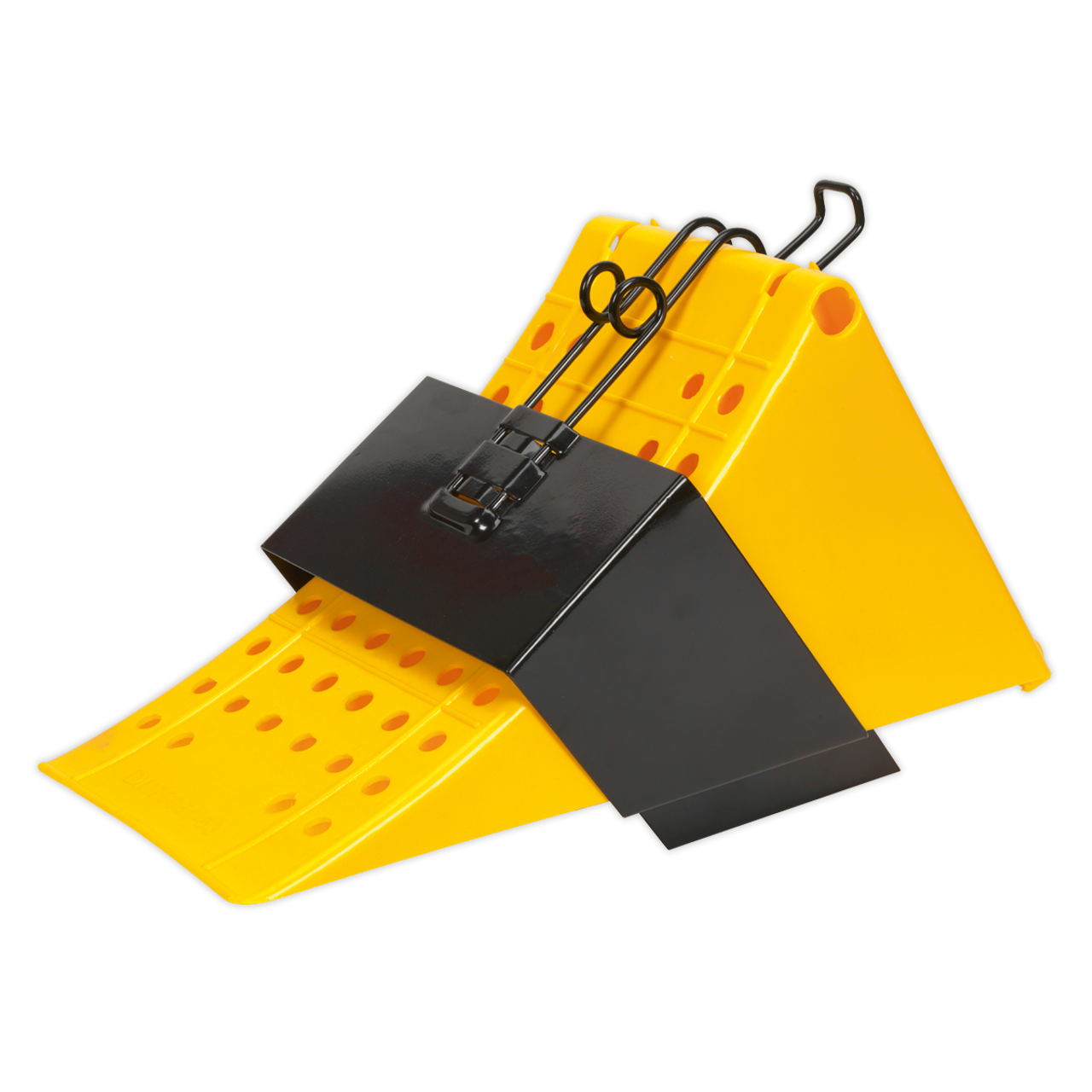 Sealey - Wheel Chock with Bracket Single Commercial