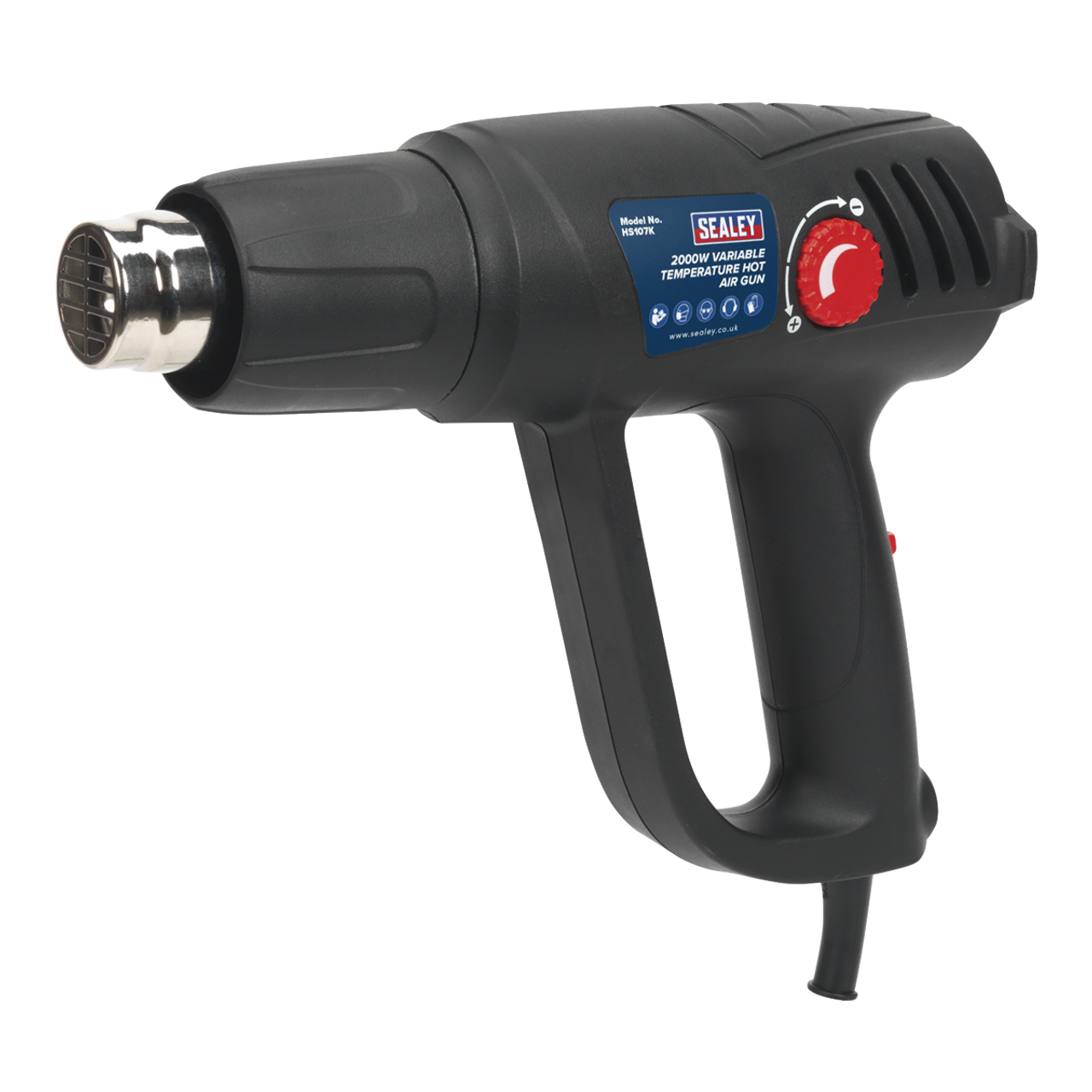 Sealey - Variable Temperature Hot Air Gun Kit 2000W 50-450DegC/90-600DegC