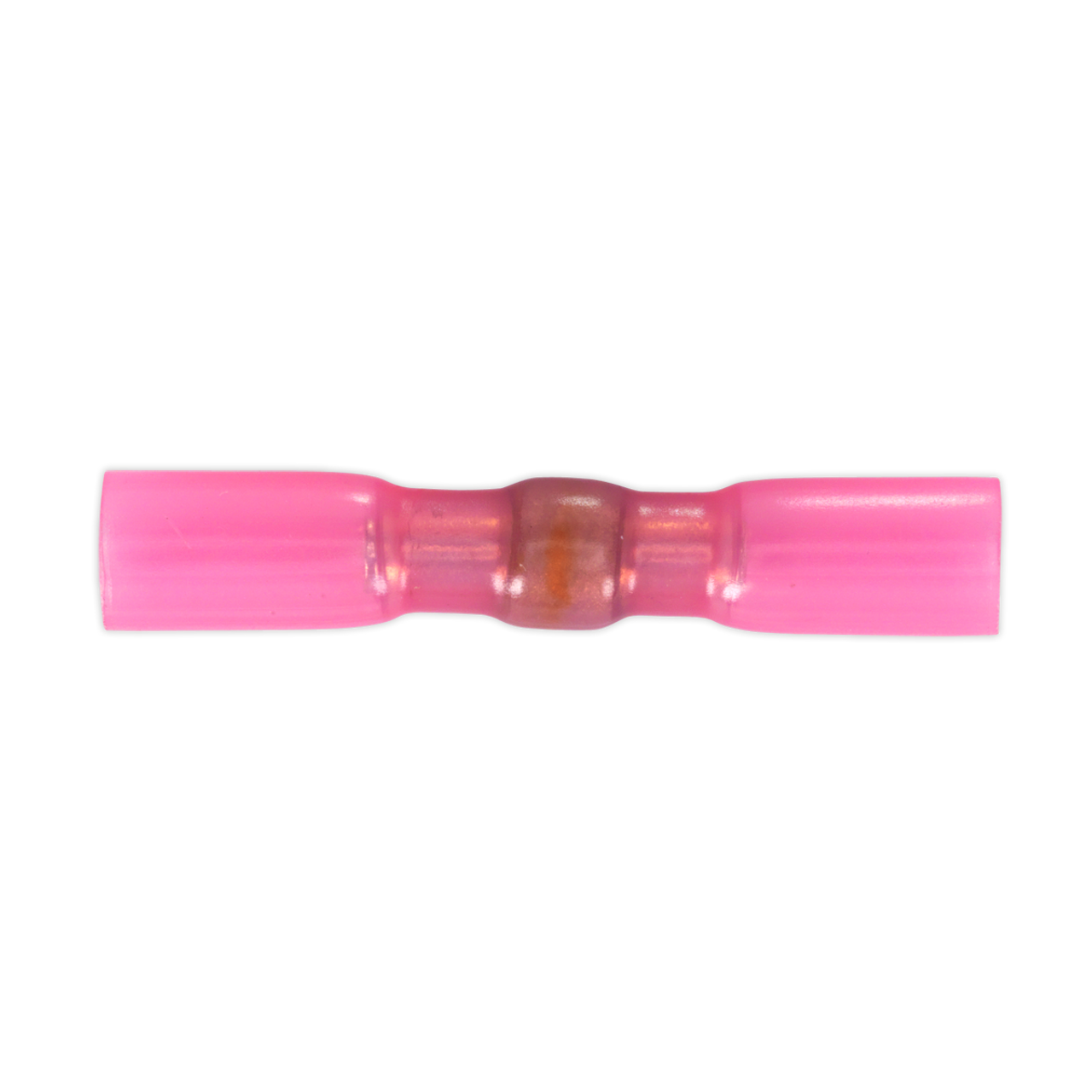 Sealey - Heat Shrink Butt Connector with Crimp and Solder Red Pack of 25