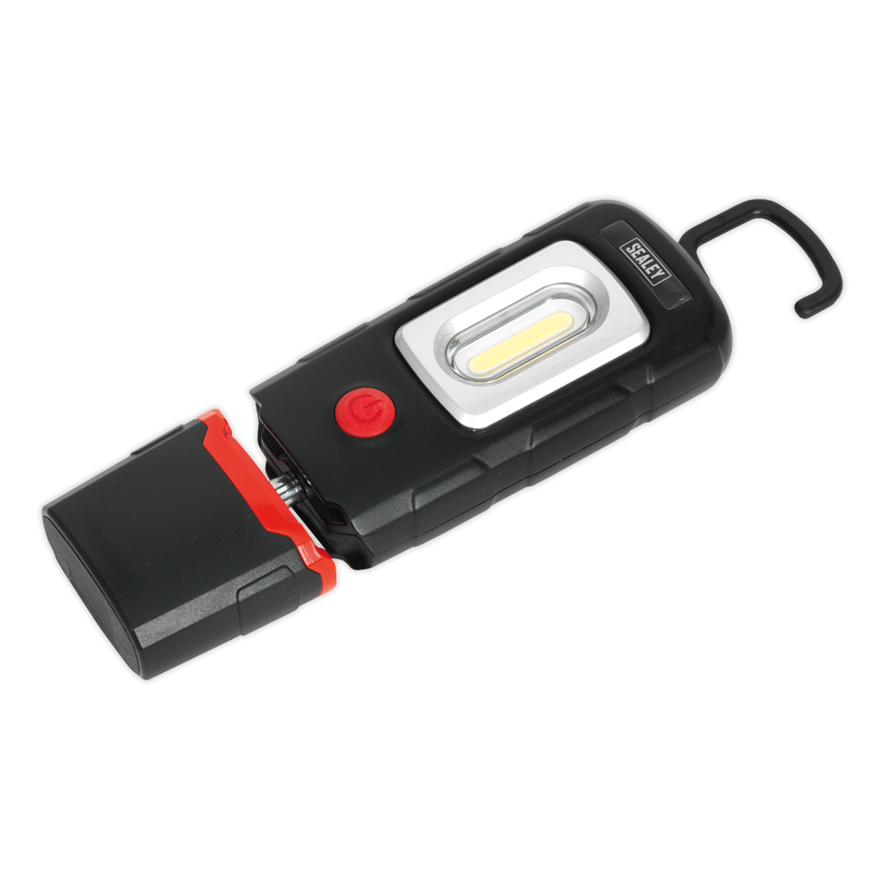 Sealey - Rechargeable 360Deg Inspection Lamp 3W COB plus 1W LED Black Lithium-Polymer