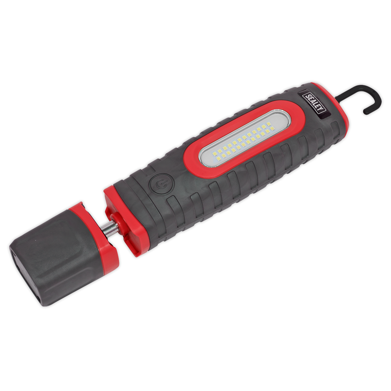 Sealey - Rechargeable 360Deg Inspection Lamp 24 SMD LED plus 3W LED Red 2 x Lithium-ion