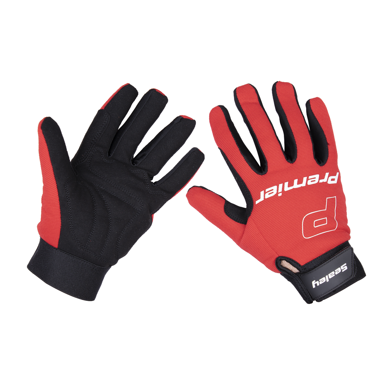 Sealey - Mechanic's Gloves Padded Palm Large Pair