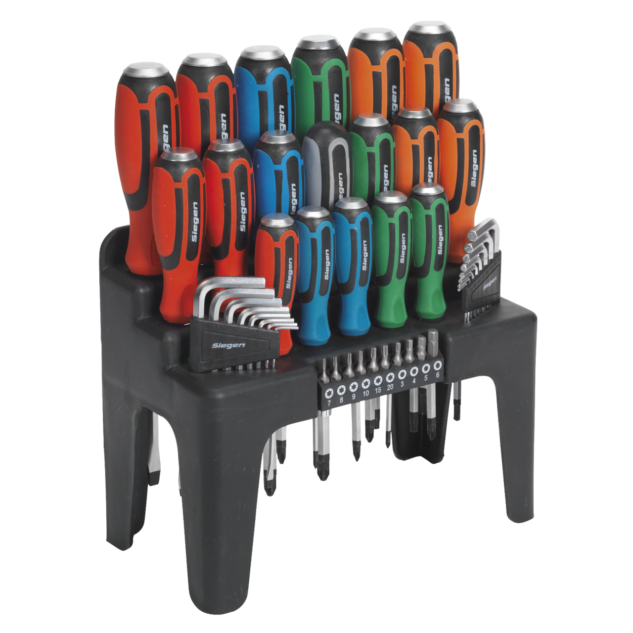 Sealey - Hammer-Thru Screwdriver Hex Key and Bit Set 44pc