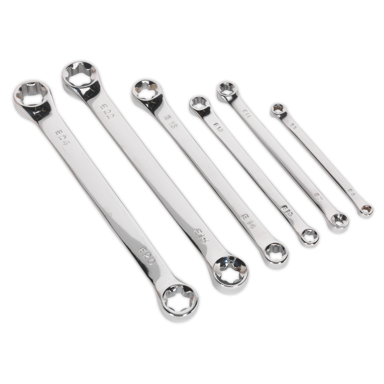 Sealey - TRX-Star Double End Spanner Set 6pc S01107