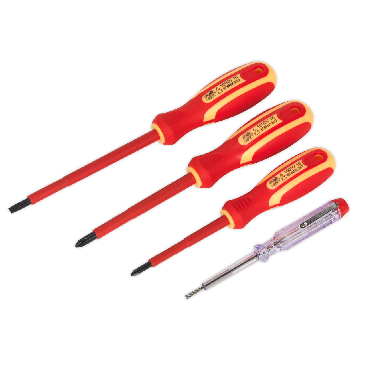 Sealey - Electrician's Screwdriver Set 4pc VDE Approved