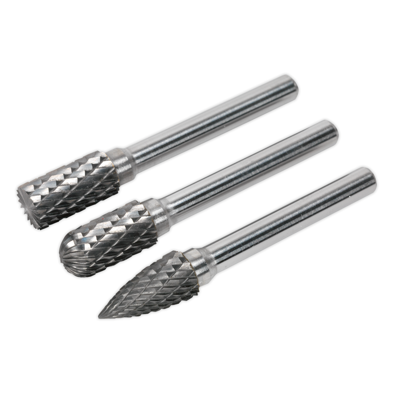 Sealey - Tungsten Carbide Rotary Burr Set 3pc