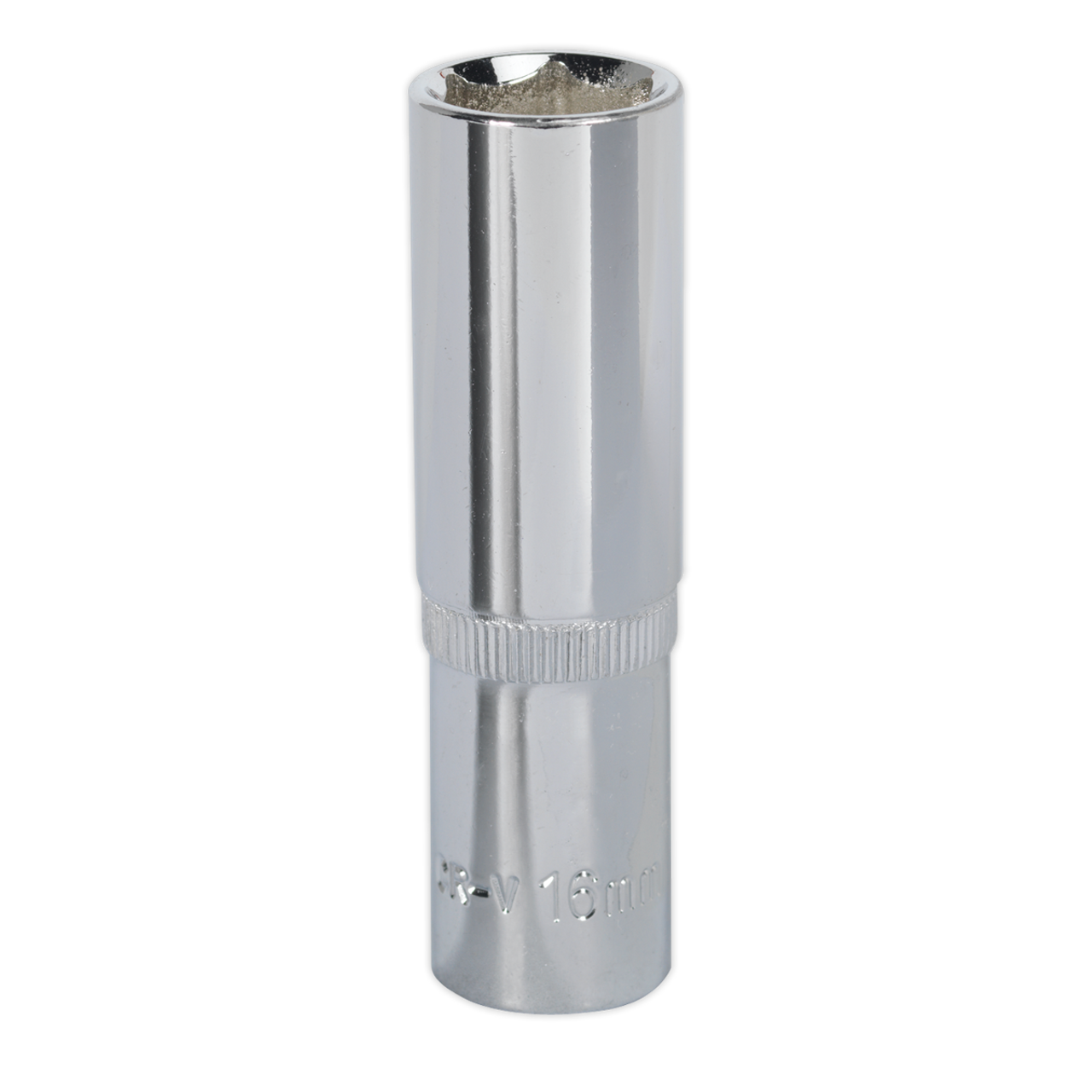Sealey - WallDrive Socket 16mm Deep 1/2inchSq Drive Fully Polished