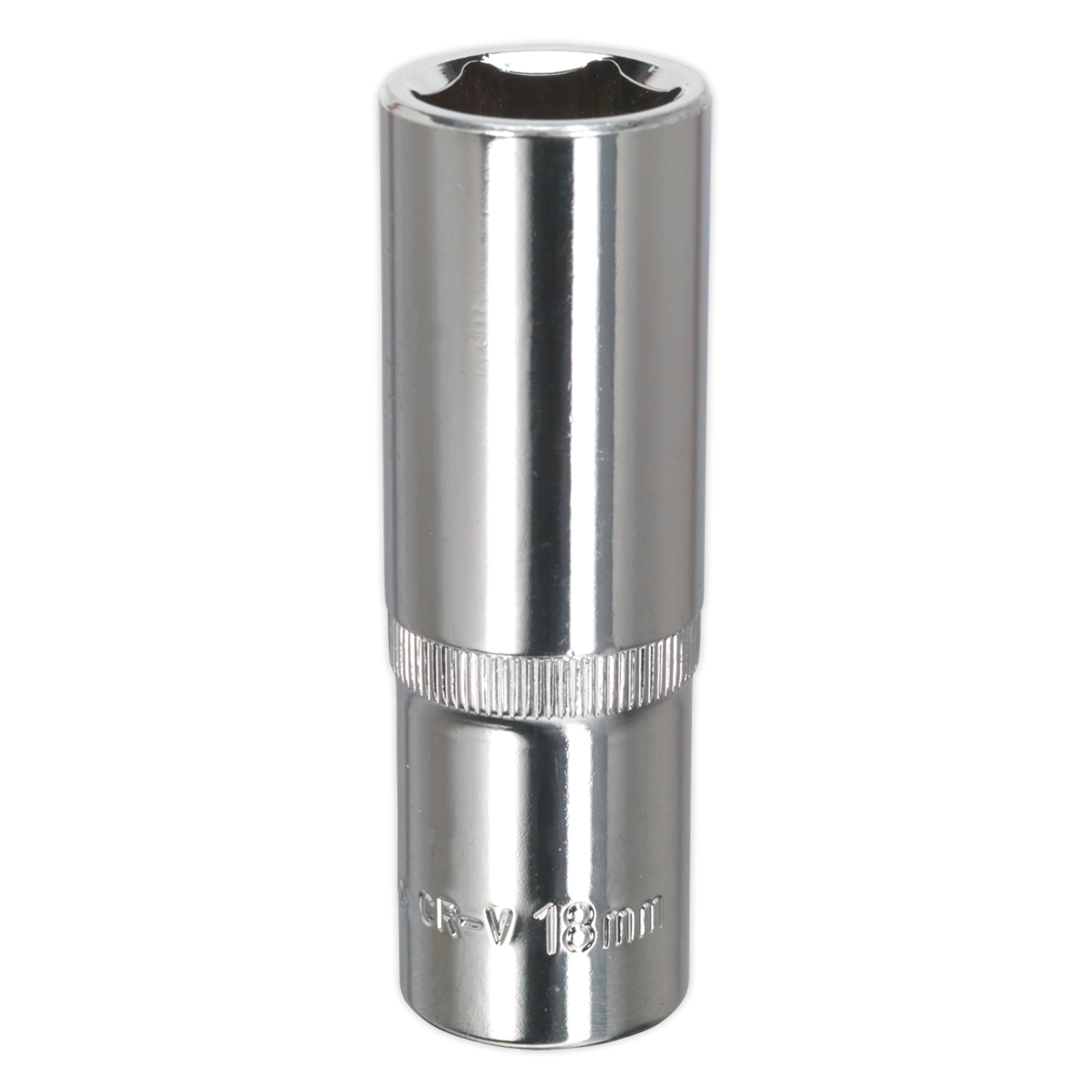Sealey - WallDrive Socket 18mm Deep 1/2inchSq Drive Fully Polished