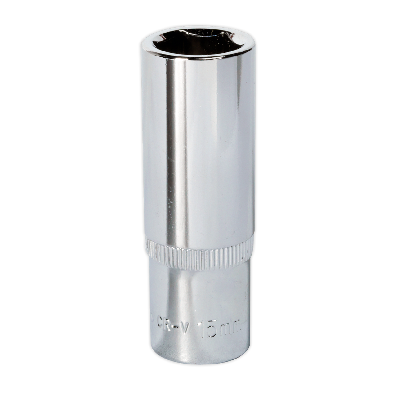 Sealey - WallDrive Socket 15mm Deep 3/8inchSq Drive Fully Polished