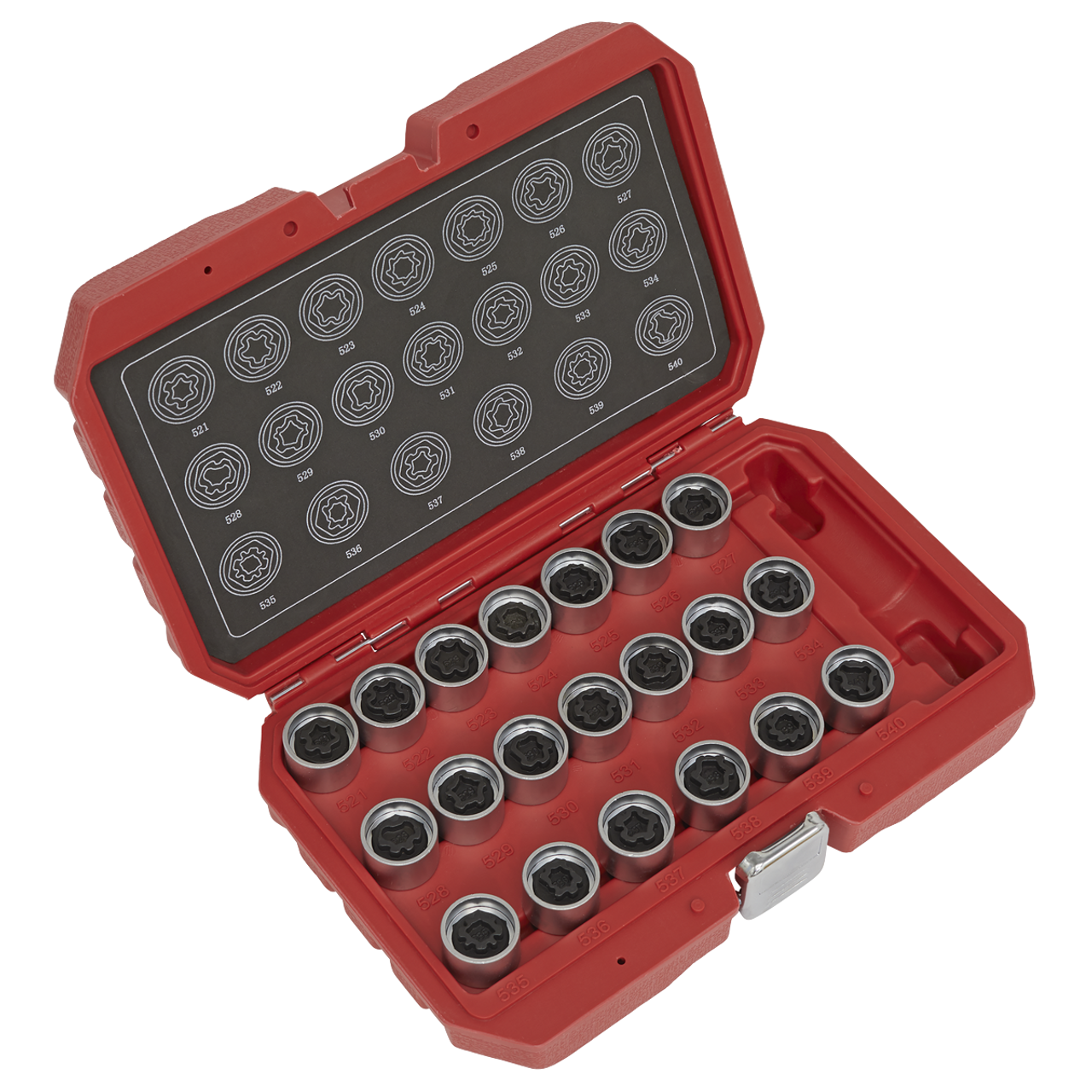 Sealey - Locking Wheel Nut Key Set 20pc VAG