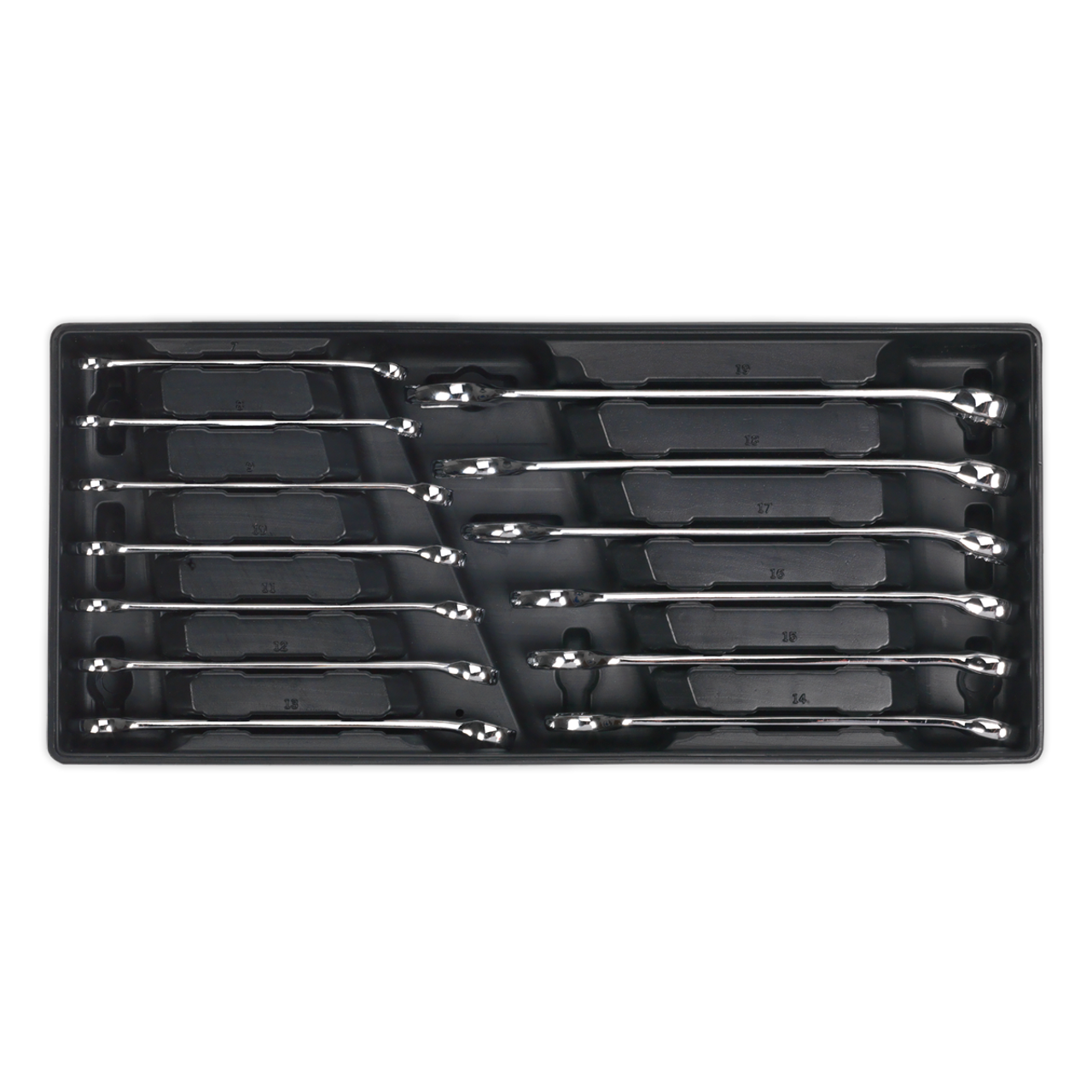Sealey - Tool Tray with Combination Spanner Set 13pc Metric