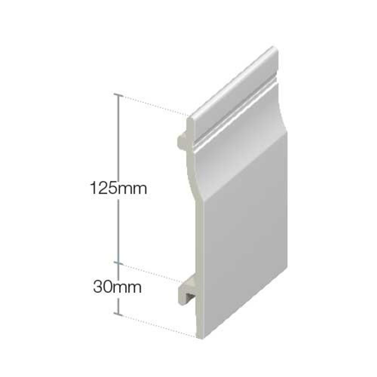 Eurocell Shiplap Cladding Black 125mm X 5m