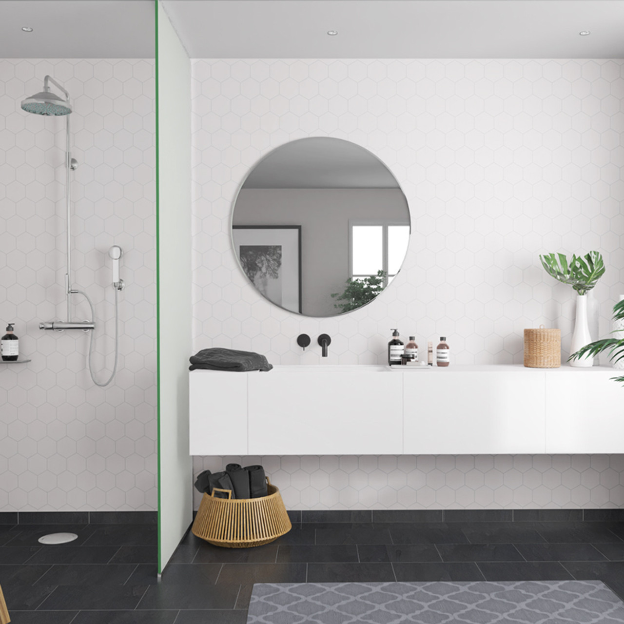 Fibo New Urban Tile Collection - White Silk