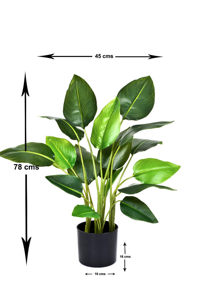Artificial 78cm Real Touch Strelitzia Potted Plant