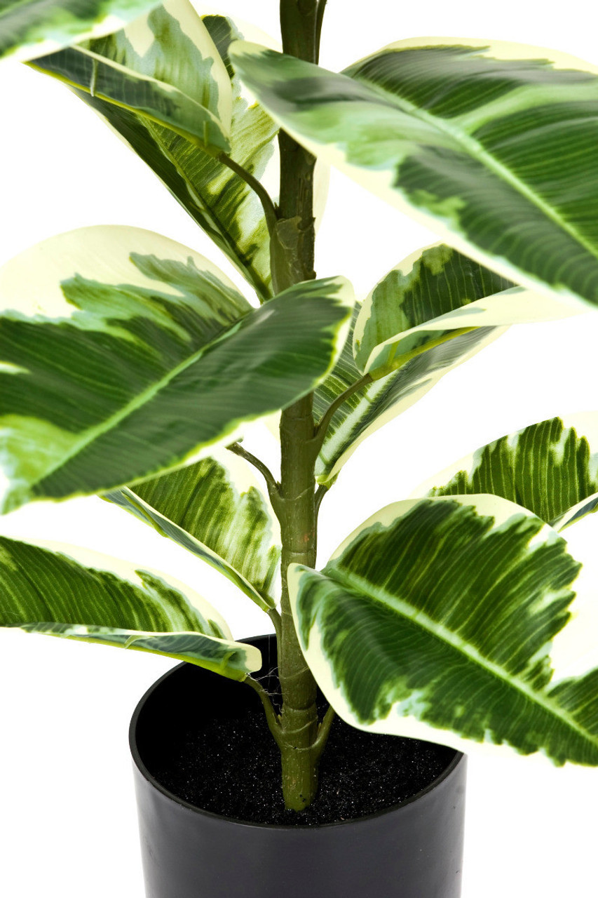 Artificial 98cm Real Touch Rubber Plant in Pot