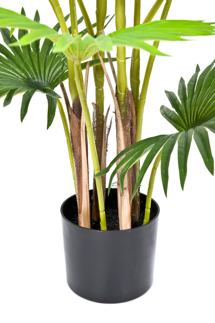 Artificial 95cm Fan Finger Palm Tree in Pot