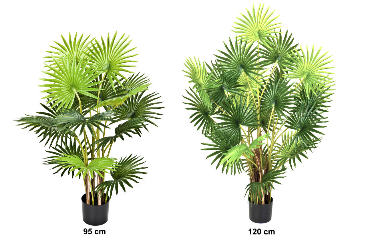 Artificial 95cm Fan Finger Palm Tree in Pot