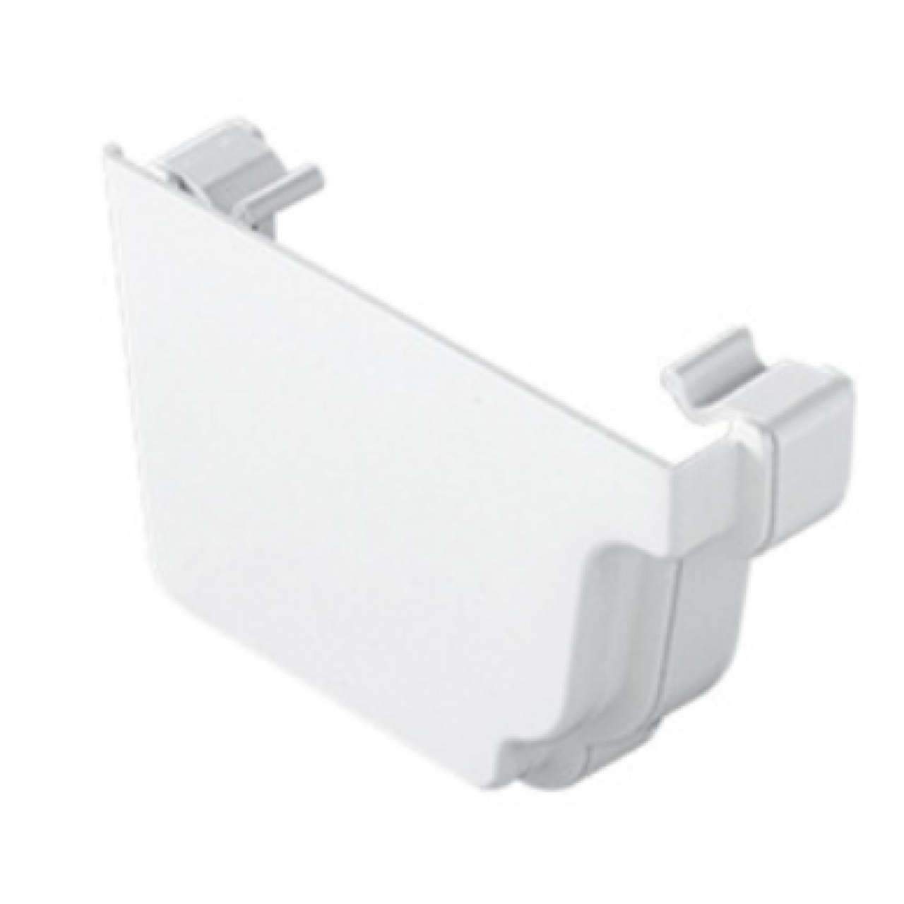 Eurocell Gutter Universal System Plus Ogee External Stop End Left Hand White
