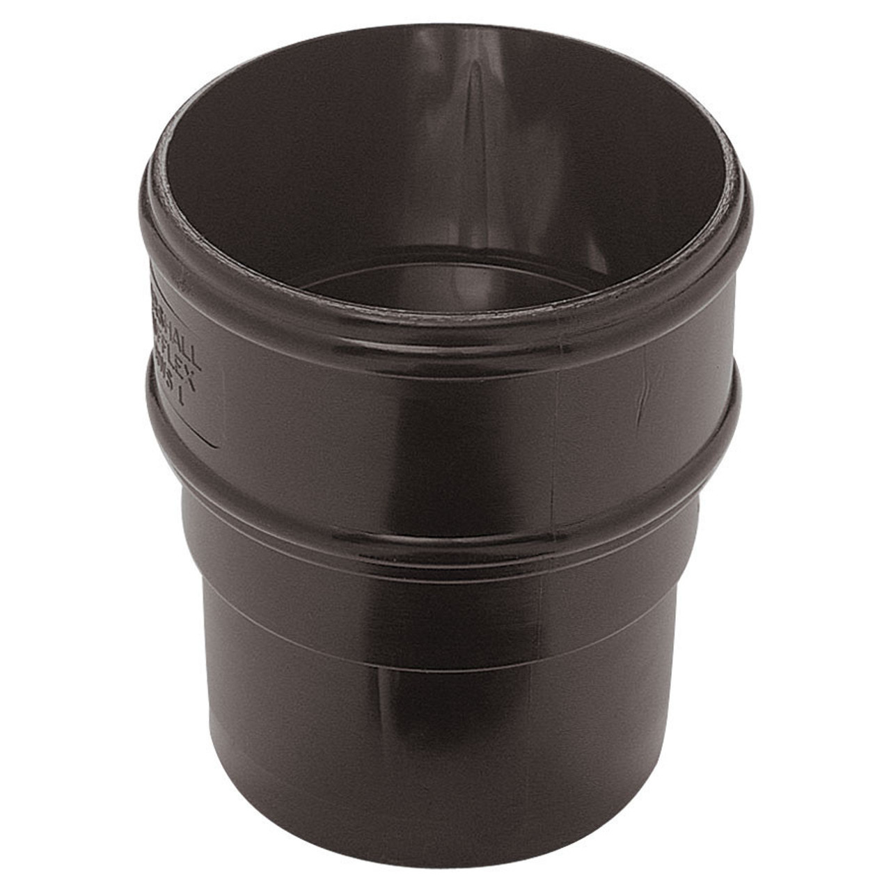 Eurocell Gutter Round Drainpipe Socket 68mm Black