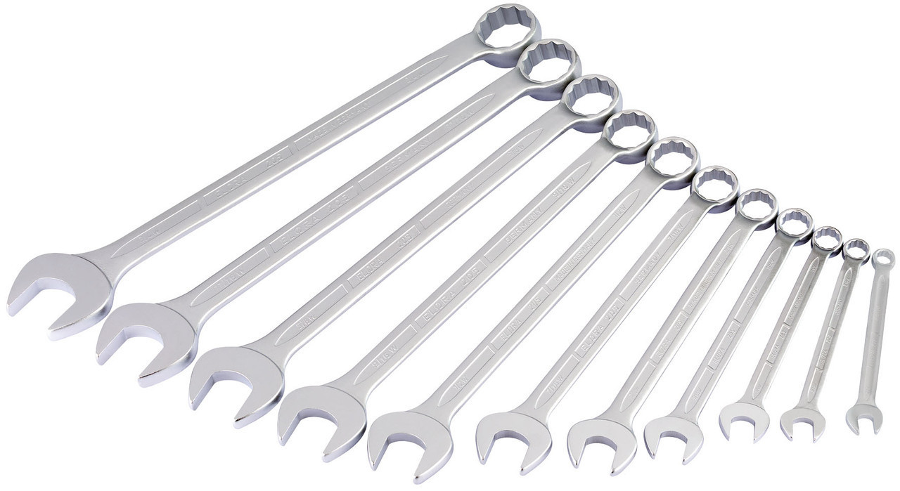 Draper -  Long Whitworth Combination Spanner Set 11 Piece
