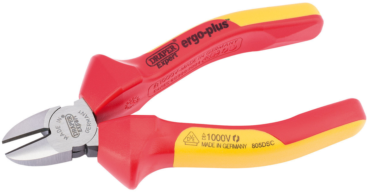 Draper - 140mm Ergo Plus Fully Insulated VDE Diagonal Side Cutters