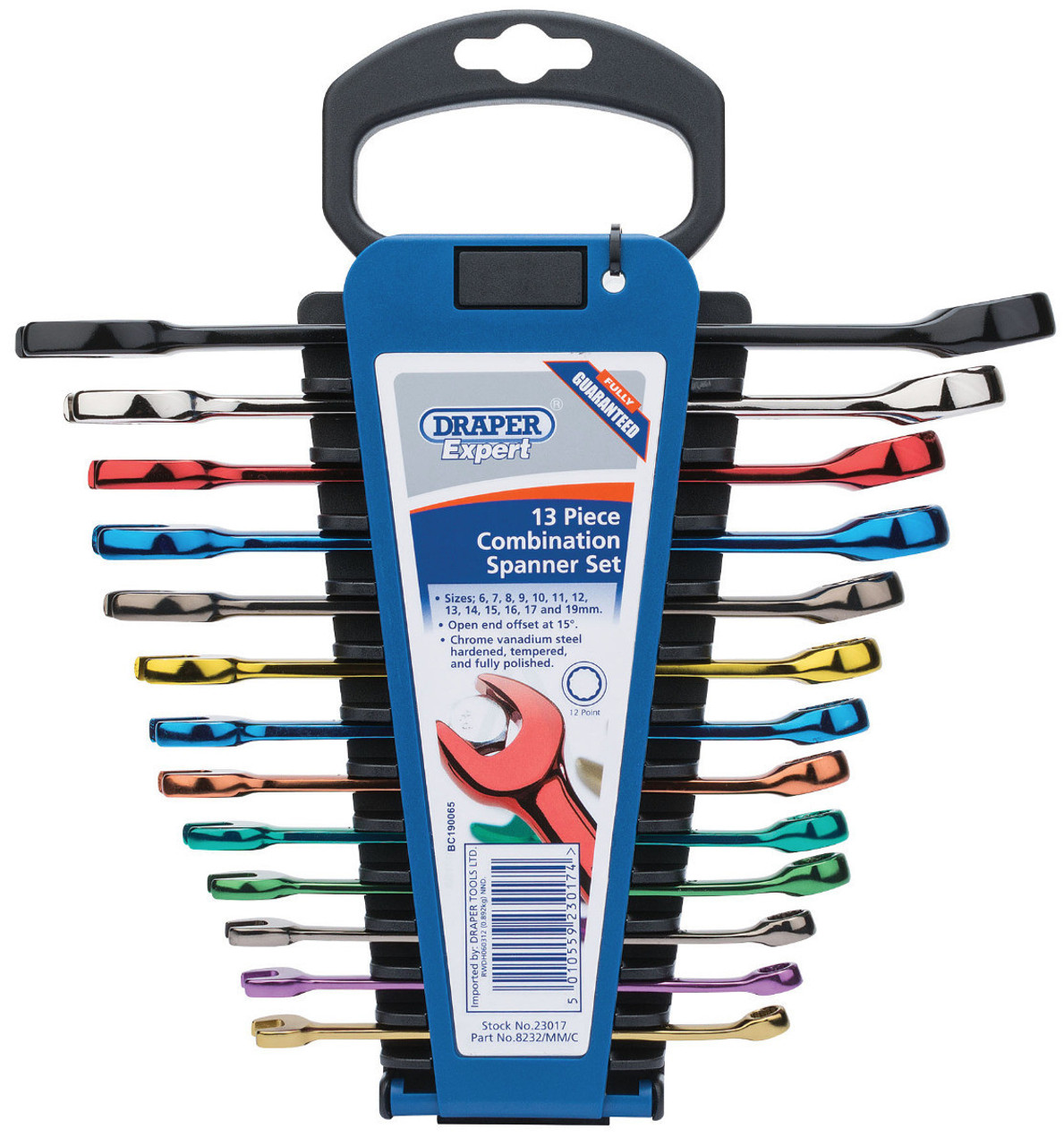 Draper -  Hi-Torq Metric Coloured Combination Spanner Set 13 Piece