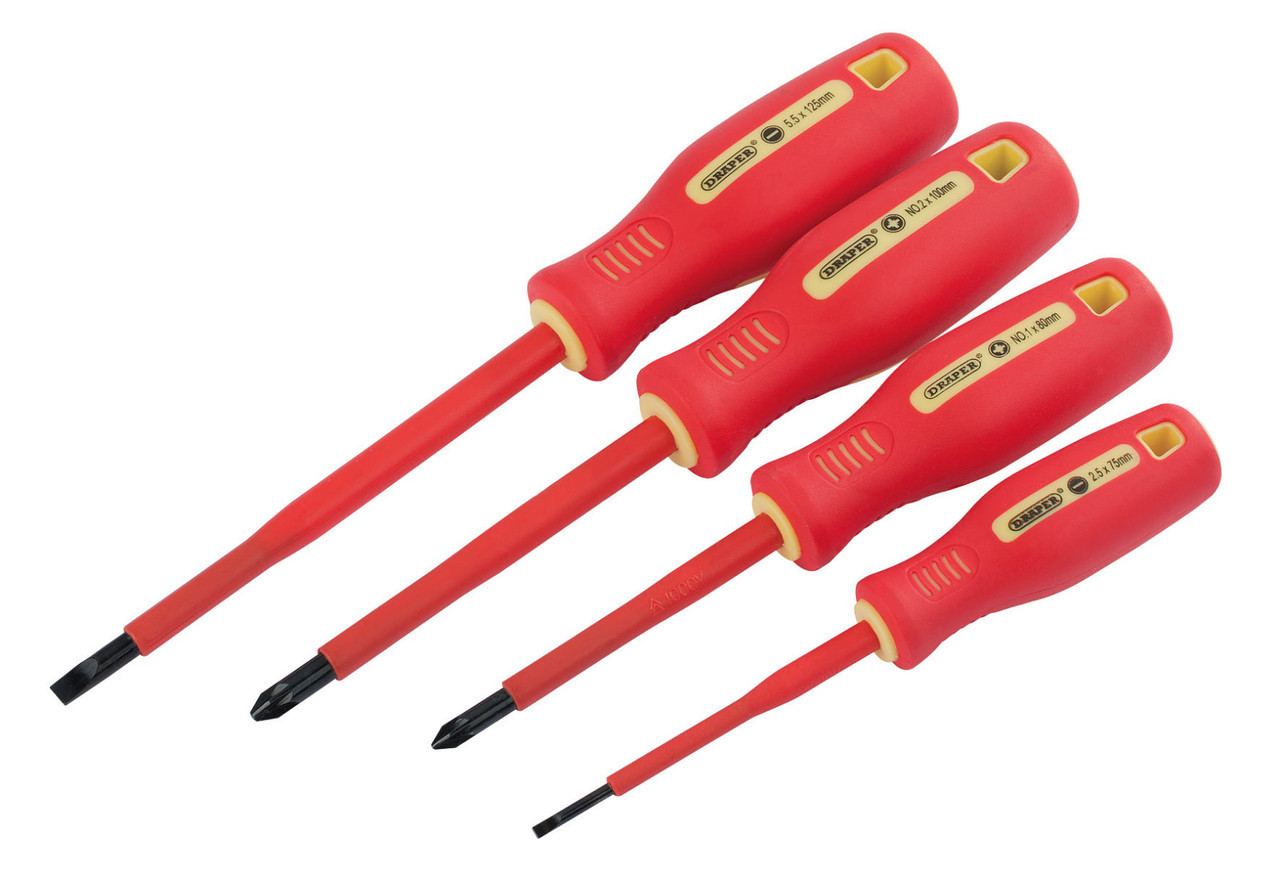 Draper - Fully Insulated Screwdriver Set 4 Piece