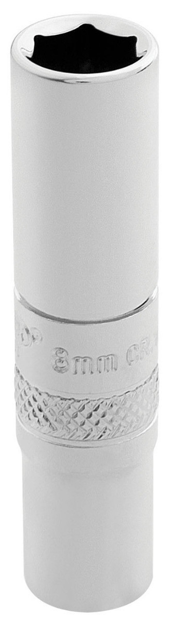 Draper - 1/4inch Sq. Dr. Hi-Torq 6 Point Deep Socket (8mm)