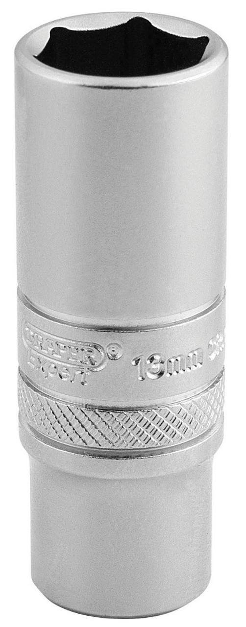 Draper - 1/4inch Sq. Dr. 6 Point Deep Socket (13mm)