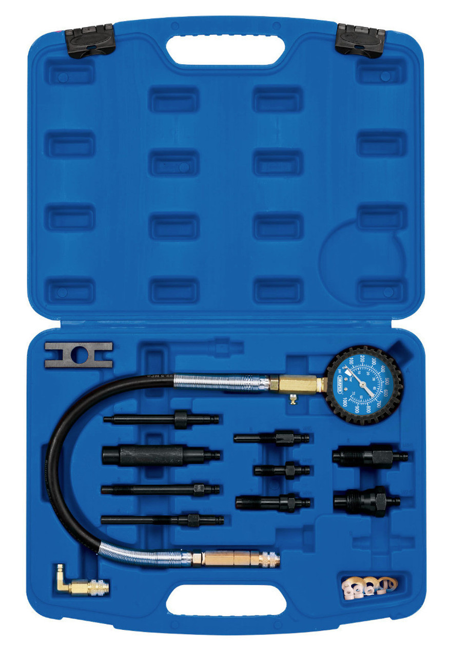 Draper - Diesel Compression Test Kit 12 piece