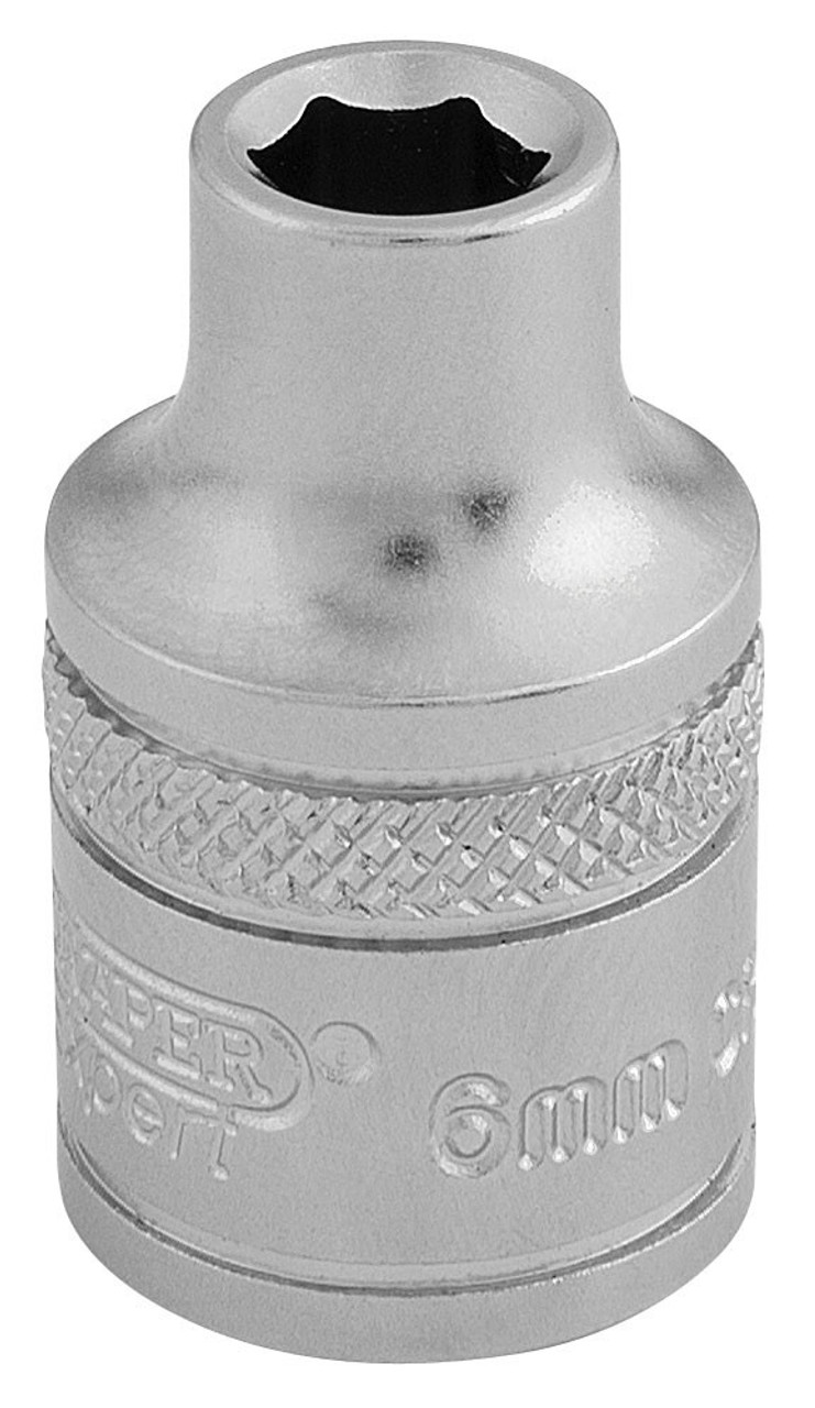 Draper - 3/8inch Sq. Dr. 6 Point Metric Socket 6mm