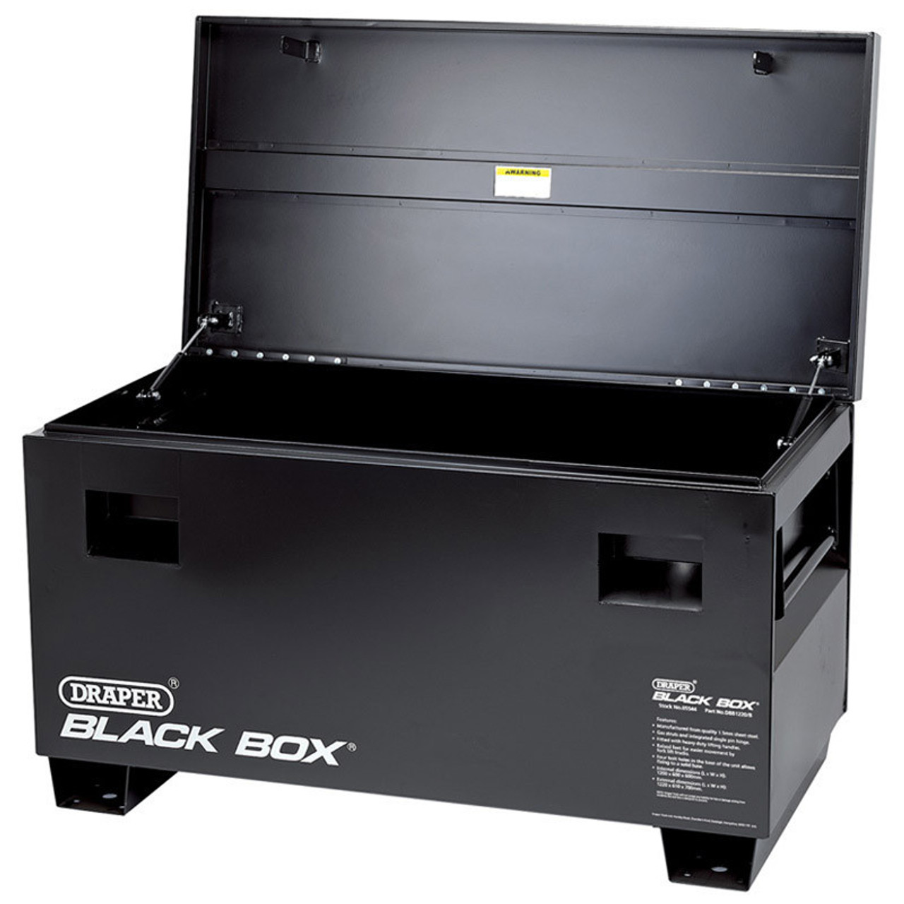 Draper - Contractors Secure Storage Box Black Box