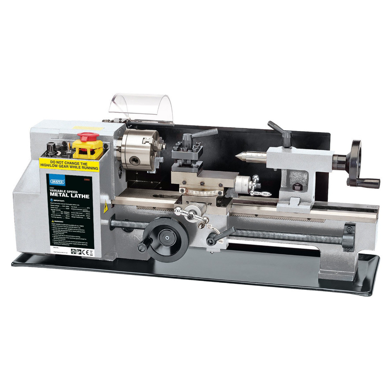 Draper - Variable Speed Metal Work Lathe 250W